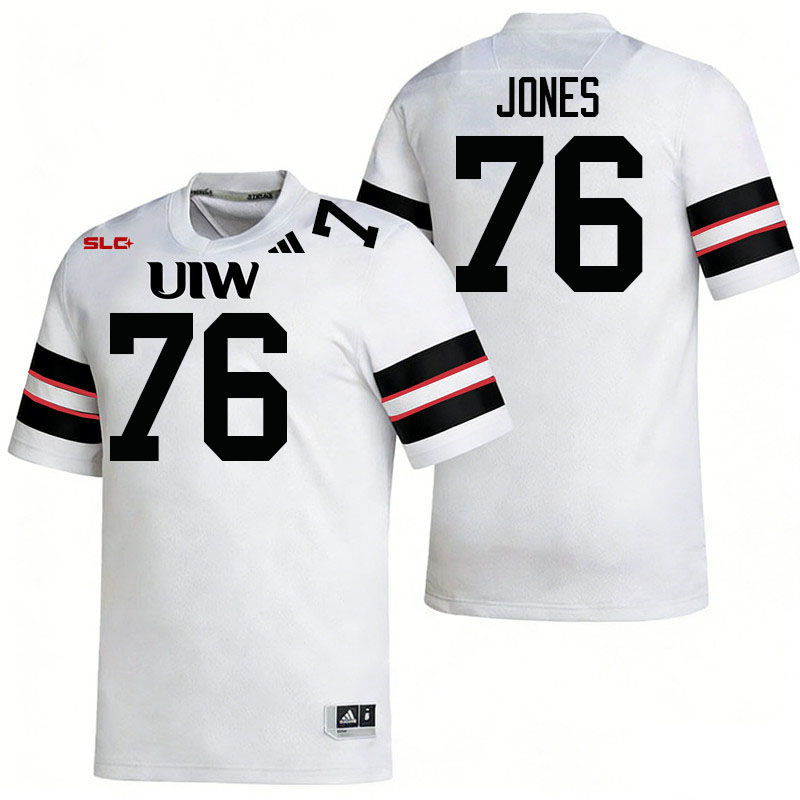 Incarnate Word Cardinals #76 Nash Jones College Football Jerseys,Uniforms-White